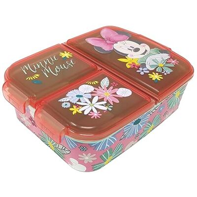 Theonoi Minnie Mouse Kinder Brotdose- Lunchbox mit 3 Fächern/Unterteilung aus Kunststoff BPA frei Vesperdose/Sandwichbox für Mädchen Kindergarten, Schule & Ausflug Theonoi Minnie Mouse Kinder Brotdose- Lunchbox mit 3 Fächern/Unterteilung aus Kunststoff BPA frei Vesperdose/Sandwichbox für Mädchen Kindergarten, Schule & Ausflug
