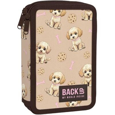 Derform Süßer Hunde Federtasche gefüllt 2 Fach Federmäppchen Stifte Etui Federmappe Derform Süßer Hunde Federtasche gefüllt 2 Fach Federmäppchen Stifte Etui Federmappe