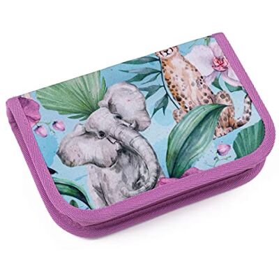 TOPGAL Federmäppchen für Mädchen/Kinder mit Zwei Klappen, gepolstert, mit Stundenplan und Gummischlaufen. (Penn 23004) TOPGAL Federmäppchen für Mädchen/Kinder mit Zwei Klappen, gepolstert, mit Stundenplan und Gummischlaufen. (Penn 23004)
