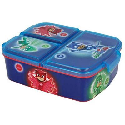 Theonoi PJ Masks Brotdose – Lunchbox für Kinder mit 3 Fächern mit Unterteilung – BPA-freie Sandwichbox für Schule & Kindergarten Theonoi PJ Masks Brotdose – Lunchbox für Kinder mit 3 Fächern mit Unterteilung – BPA-freie Sandwichbox für Schule & Kindergarten