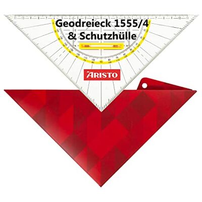 Aristo AR18034B Geodreieck AR1555/4 inkl. Geocover Schutzhülle (Hypotenuse 25cm, lösbarer Griff, Tuschenoppen, Geocover mit Lochung und Magnetverschluss) basic Aristo AR18034B Geodreieck AR1555/4 inkl. Geocover Schutzhülle (Hypotenuse 25cm, lösbarer Griff, Tuschenoppen, Geocover mit Lochung und Magnetverschluss) basic