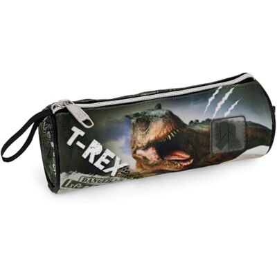 Ross Schlampermäppchen Jungen (6-12 Jahre/Klasse 1-6) – Rundes Federmäppchen für die Schule – Faulenzer Stifteetui aus 600D Polyester (21x8 cm) – Jungle Rex Ross Schlampermäppchen Jungen (6-12 Jahre/Klasse 1-6) – Rundes Federmäppchen für die Schule – Faulenzer Stifteetui aus 600D Polyester (21x8 cm) – Jungle Rex