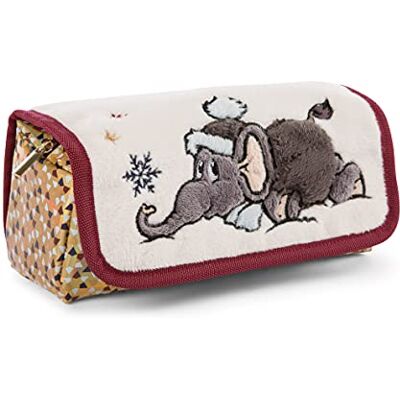 NICI 47303 Mäppchen zum Rollen Elefant, 19x7x7cm Winterkollektion, beige/bunt NICI 47303 Mäppchen zum Rollen Elefant, 19x7x7cm Winterkollektion, beige/bunt