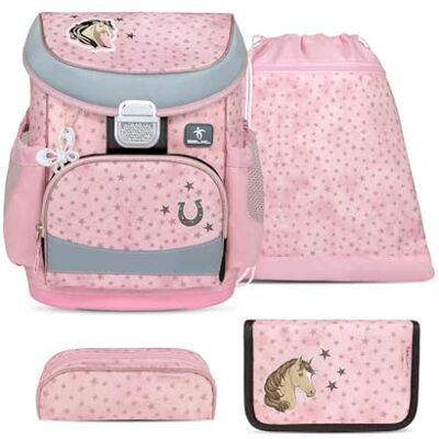 Belmil Mini-Fit Schulranzen Set 4 -teilig (405-33/AG/S) (Star Horses) Belmil Mini-Fit Schulranzen Set 4 -teilig (405-33/AG/S) (Star Horses)