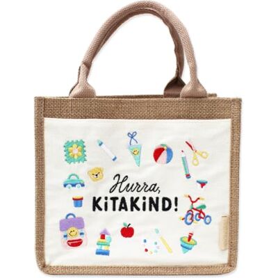 Papierdrachen Jutetasche Kita-Start mit Stickerei Papierdrachen Jutetasche Kita-Start mit Stickerei