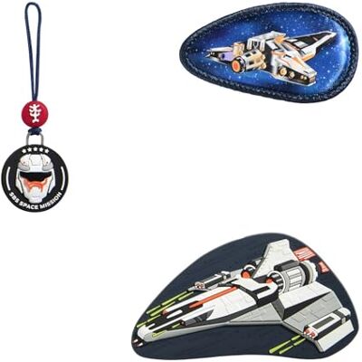 Step by Step Magic Mags „Starship Galactus“, 3-teilig, 2 Magnet-Applikationen und 1 Anhänger, Raumschiff, passend zum Schulranzen oder Vorschulrucksack Step by Step Magic Mags „Starship Galactus“, 3-teilig, 2 Magnet-Applikationen und 1 Anhänger, Raumschiff, passend zum Schulranzen oder Vorschulrucksack