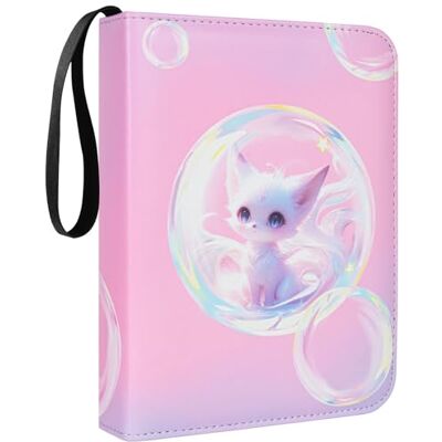 nicekool Sammelalbum für Karten, Sammelkarten Album 50 Seiten 400 Karten Kapazität, Trainer Sammelkartenalben, Sammelalbum Hefte für karten mit Reißverschluss, Karten Ordner Buch, Rosa nicekool Sammelalbum für Karten, Sammelkarten Album 50 Seiten 400 Karten Kapazität, Trainer Sammelkartenalben, Sammelalbum Hefte für karten mit Reißverschluss, Karten Ordner Buch, Rosa