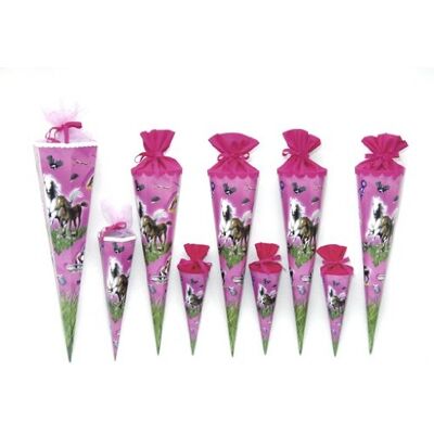 goldbuch Schultüte Pferdesport 85 cm Tüllverschluss goldbuch Schultüte Pferdesport 85 cm Tüllverschluss