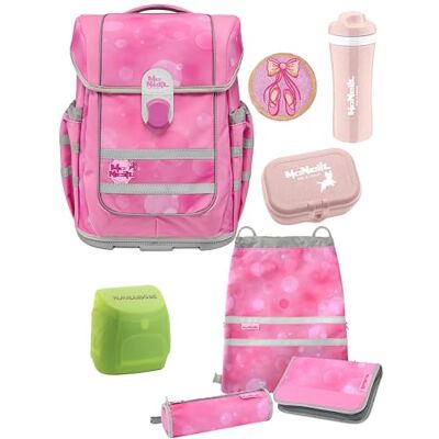 Familando McNeill Ergo Complete Schulranzen Set 8-teilig mit Lunch-Set Ballerina Ergonomisch & 3-Fach verstellbar 1150g leicht mit 20L Volumen & Reflektoren Für Grundschule ab 1. Klasse Familando McNeill Ergo Complete Schulranzen Set 8-teilig mit Lunch-Set Ballerina Ergonomisch & 3-Fach verstellbar 1150g leicht mit 20L Volumen & Reflektoren Für Grundschule ab 1. Klasse