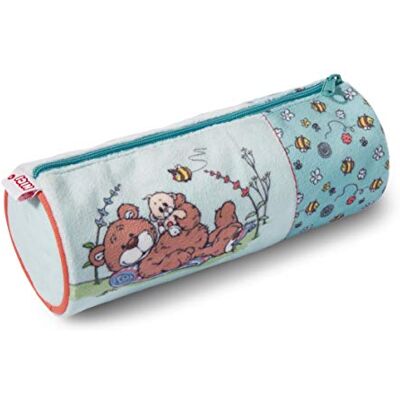 NICI 44487 Mäppchen Classic Bear, rund, 20x8x8cm, TÜRKIS/BUNT NICI 44487 Mäppchen Classic Bear, rund, 20x8x8cm, TÜRKIS/BUNT
