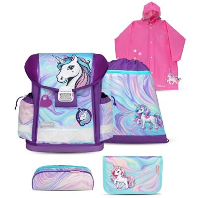 Belmil Classy Schulranzen Set 5 teilig mit Regenponcho (403-13/AG/S/RP) (Unicorn Dream) Belmil Classy Schulranzen Set 5 teilig mit Regenponcho (403-13/AG/S/RP) (Unicorn Dream)