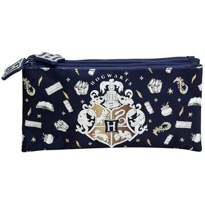 Undercover Harry Potter Federmäppchen mit Hogwarts-Design, Schlamperetui für Schule, 22,5x12x5 cm, Marineblau Undercover Harry Potter Federmäppchen mit Hogwarts-Design, Schlamperetui für Schule, 22,5x12x5 cm, Marineblau