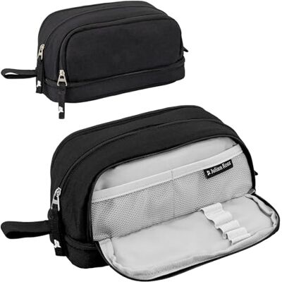 Ross 4-in-1 Federmäppchen mit 4 Fächern für Schule oder Freizeit, Kosmetiktasche für Mädchen, Stifteköcher für Kinder, mehrere Fächer, Schwarz , Mäppchen Ross 4-in-1 Federmäppchen mit 4 Fächern für Schule oder Freizeit, Kosmetiktasche für Mädchen, Stifteköcher für Kinder, mehrere Fächer, Schwarz , Mäppchen