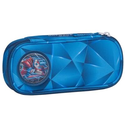 Beckmann Schlampermäppchen GS Oval Pencil Case Blue Lightning blau Beckmann Schlampermäppchen GS Oval Pencil Case Blue Lightning blau