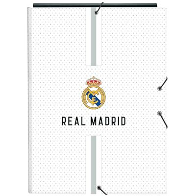 safta Real Madrid 1. Team 24/25, Folio-Ordner mit 3 Klappen, ideal für Kinder verschiedener Altersgruppen, bequem und vielseitig, Qualität und Widerstandsfähigkeit, 26 x 36,5 cm, Weiß/Grau, Weiß/Grau, safta Real Madrid 1. Team 24/25, Folio-Ordner mit 3 Klappen, ideal für Kinder verschiedener Altersgruppen, bequem und vielseitig, Qualität und Widerstandsfähigkeit, 26 x 36,5 cm, Weiß/Grau, Weiß/Grau,