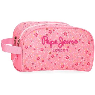 Pepe Jeans Kosmetiketui Rosa, Geblümt, Polyester, 26 x 16 x 10 cm, Reißverschluss, Damen, Reise/Underway Make-up Aufbewahrung Pepe Jeans Kosmetiketui Rosa, Geblümt, Polyester, 26 x 16 x 10 cm, Reißverschluss, Damen, Reise/Underway Make-up Aufbewahrung