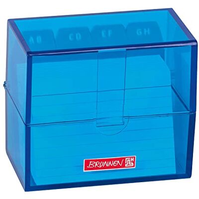 PARTY DISCOUNT NEU BRUNNEN Karteikasten / Karteikartenbox DIN A8, mit Karteikarten, azur PARTY DISCOUNT NEU BRUNNEN Karteikasten / Karteikartenbox DIN A8, mit Karteikarten, azur