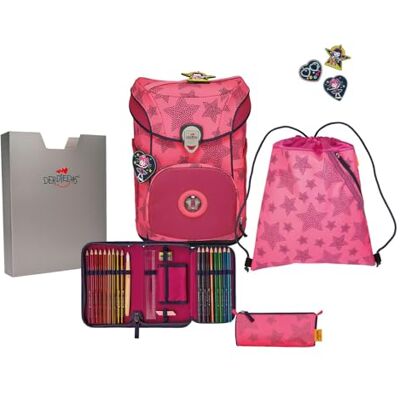 DerDieDas ErgoFlex Easy Superflash Neon Schulranzenset 5-teilig Neon Star DerDieDas ErgoFlex Easy Superflash Neon Schulranzenset 5-teilig Neon Star