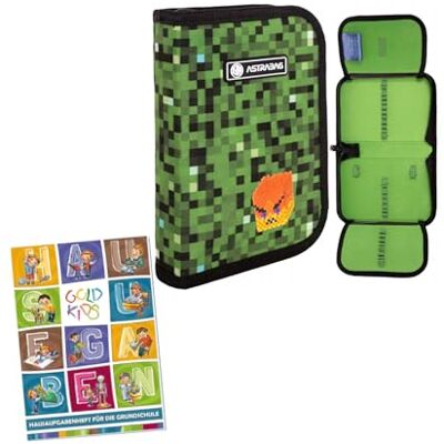 PASO Federmäppchen 1 Fächer Mäppchen für Mädchen und Jungen Federmappe 1-Fach Federtasche Schulmäppchen und Hausaufgabenheft Pixel One Motiv PASO Federmäppchen 1 Fächer Mäppchen für Mädchen und Jungen Federmappe 1-Fach Federtasche Schulmäppchen und Hausaufgabenheft Pixel One Motiv