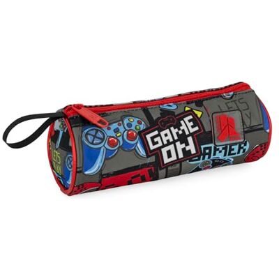 Ross Schlampermäppchen Jungen (6-12 Jahre/Klasse 1-6) – Rundes Federmäppchen für die Schule – Faulenzer Stifteetui aus 600D Polyester (21x8 cm) – Gamer Squad Ross Schlampermäppchen Jungen (6-12 Jahre/Klasse 1-6) – Rundes Federmäppchen für die Schule – Faulenzer Stifteetui aus 600D Polyester (21x8 cm) – Gamer Squad