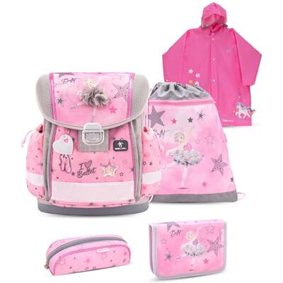 Belmil Classy Schulranzen Set 5 teilig mit Regenponcho (403-13/AG/S/RP) (Ballet Light Pink) Belmil Classy Schulranzen Set 5 teilig mit Regenponcho (403-13/AG/S/RP) (Ballet Light Pink)