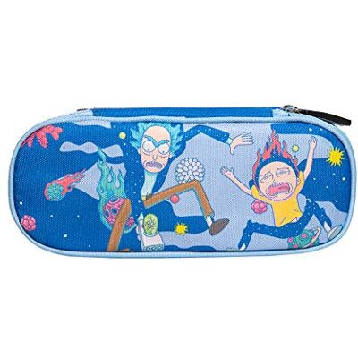Grupo Erik Unisex Erwachsene Rick & Morty Federmappe, Blau, 23 x 9, 7 x 6 cm Grupo Erik Unisex Erwachsene Rick & Morty Federmappe, Blau, 23 x 9, 7 x 6 cm
