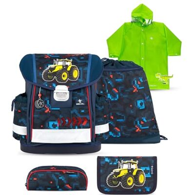 Belmil Classy Schulranzen Set 5 teilig mit Regenponcho (403-13/AG/S/RP) (PixelTrak) Belmil Classy Schulranzen Set 5 teilig mit Regenponcho (403-13/AG/S/RP) (PixelTrak)