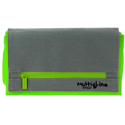 Grafoplás Kollektion Federmäppchen, grün, 22 x 12 x 3 cm, Dreifaches Mäppchen Grafoplás Kollektion Federmäppchen, grün, 22 x 12 x 3 cm, Dreifaches Mäppchen