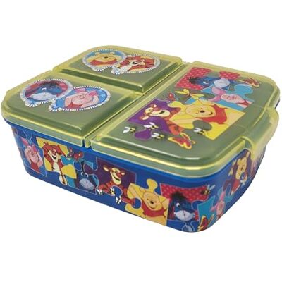 Theonoi Winnie Puuh der Bär Brotdose für Kinder – Lunchbox mit 3 Fächern & Unterteilung – BPA-freie Sandwichbox für Schule & Kindergarten Theonoi Winnie Puuh der Bär Brotdose für Kinder – Lunchbox mit 3 Fächern & Unterteilung – BPA-freie Sandwichbox für Schule & Kindergarten