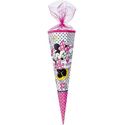 Nestler Schultüte / Zuckertüte / 85cm / eckig / "Minnie Maus Nestler Schultüte / Zuckertüte / 85cm / eckig / "Minnie Maus