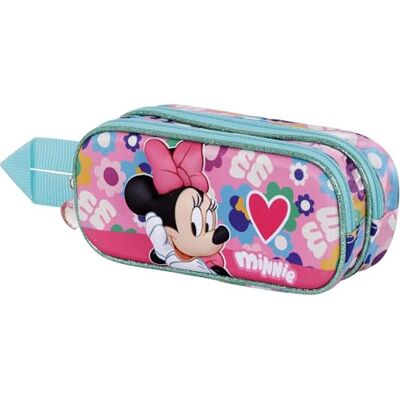 Disney Minnie Maus Heart-3D Doppelfedermäppchen, Rosa, 22 x 9,5 cm Disney Minnie Maus Heart-3D Doppelfedermäppchen, Rosa, 22 x 9,5 cm