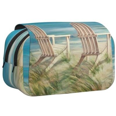 kkvhhyuo Kinder-Federmäppchen, Flip-Top-Stiftbox, niedliches Stifteetui für Schule, Bürobedarf (schöne Flasche), Strandszene mit Stühlen, One Size, Taschen-Organizer kkvhhyuo Kinder-Federmäppchen, Flip-Top-Stiftbox, niedliches Stifteetui für Schule, Bürobedarf (schöne Flasche), Strandszene mit Stühlen, One Size, Taschen-Organizer