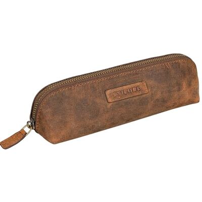 STILORD Alfons Kleines Federmäppchen Erwachsene Leder Stiftetasche federtasche klein ledermäppchen Schlampermappe Etui Echtes Leder Federmappe klein Farbe:Avani braun STILORD Alfons Kleines Federmäppchen Erwachsene Leder Stiftetasche federtasche klein ledermäppchen Schlampermappe Etui Echtes Leder Federmappe klein Farbe:Avani braun