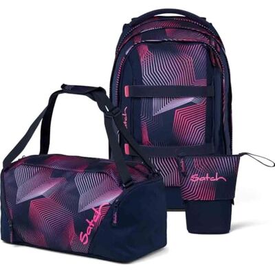 Satch Pack Pencil Slider Edition Schulrucksack Set 3tlg. inkl. Sporttasche (Seismic Pink) Satch Pack Pencil Slider Edition Schulrucksack Set 3tlg. inkl. Sporttasche (Seismic Pink)