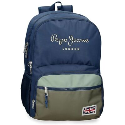 Pepe Jeans Arwyn Schulrucksack 15.6 "Zoll Navy 33x46x15 cm Polyester 22.77L von Joumma Bags Pepe Jeans Arwyn Schulrucksack 15.6 "Zoll Navy 33x46x15 cm Polyester 22.77L von Joumma Bags