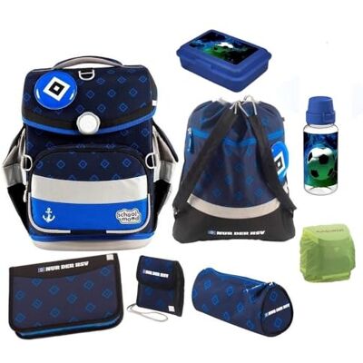 Familando School Mood Timeless Air+ Schulranzen Set 9-teilig mit Lunch-Set HSV Fußball Verein 980g leicht mit 23L Volumen mit höhenverstellbarem System & Reflektoren Ab 1. Klasse Familando School Mood Timeless Air+ Schulranzen Set 9-teilig mit Lunch-Set HSV Fußball Verein 980g leicht mit 23L Volumen mit höhenverstellbarem System & Reflektoren Ab 1. Klasse