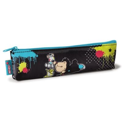 NICI 37075 Mäppchen Jolly Leroy und Rat Nylon flach 19.5 x 5 cm NICI 37075 Mäppchen Jolly Leroy und Rat Nylon flach 19.5 x 5 cm