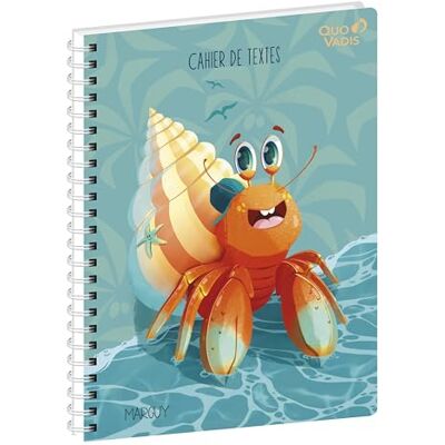 QUO VADIS Hausaufgabenheft – Spiralbindung – Französisch – Marguy Kinder – Mehrfarbig – Tageskalender – 15 x 21 cm – Papier Clairefontaine weiß QUO VADIS Hausaufgabenheft – Spiralbindung – Französisch – Marguy Kinder – Mehrfarbig – Tageskalender – 15 x 21 cm – Papier Clairefontaine weiß