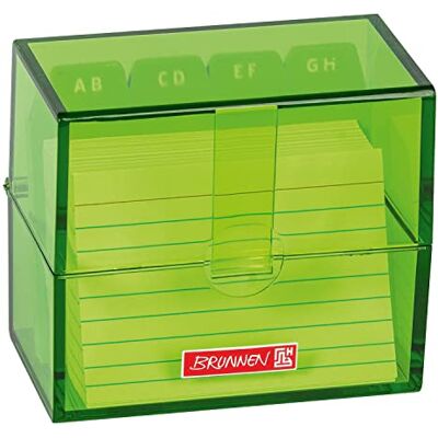 PARTY DISCOUNT NEU BRUNNEN Karteikasten / Karteikartenbox DIN A8, mit Karteikarten, kiwi PARTY DISCOUNT NEU BRUNNEN Karteikasten / Karteikartenbox DIN A8, mit Karteikarten, kiwi