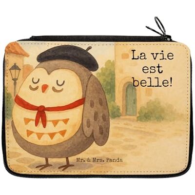 Panda Mäppchen Eule Frankreich Design Geschenk, Federtasche, Spruch, Etui für Stifte, Federmappe, Bleistiftetui, Französisch, Hibou Panda Mäppchen Eule Frankreich Design Geschenk, Federtasche, Spruch, Etui für Stifte, Federmappe, Bleistiftetui, Französisch, Hibou