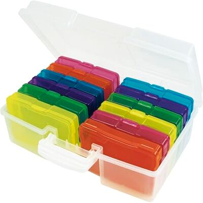 TimeTEX Farb-Boxen-Set im Koffer Transparente Aufbewahrungsboxen für Materialien und Unterlagen Praktisches Ordnungs- und Farbleitsystem für Schule und Büro. TimeTEX Farb-Boxen-Set im Koffer Transparente Aufbewahrungsboxen für Materialien und Unterlagen Praktisches Ordnungs- und Farbleitsystem für Schule und Büro.