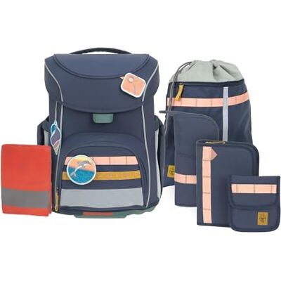 LÄSSIG 7-teiliges Schulranzen Set Kinder/School Set Slim Unique LÄSSIG 7-teiliges Schulranzen Set Kinder/School Set Slim Unique
