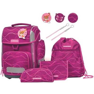 Schneiders Ergolite Cute Vibes Mädchen Schultasche 9-teiliges Set, Orthopädisch geprüft, mit LED-Leuchtstäben, nachhaltig & ergonomisch Schneiders Ergolite Cute Vibes Mädchen Schultasche 9-teiliges Set, Orthopädisch geprüft, mit LED-Leuchtstäben, nachhaltig & ergonomisch