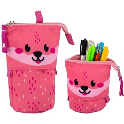 Ross Foxy Fuchs Federmäppchen Reißverschluss Kinder, Teleskopisch Mäppchen, 2-in-1 Standmäppchen, Federtasche Mädchen, Schüttelpenal Teenager, Schulmäppchen Ross Foxy Fuchs Federmäppchen Reißverschluss Kinder, Teleskopisch Mäppchen, 2-in-1 Standmäppchen, Federtasche Mädchen, Schüttelpenal Teenager, Schulmäppchen