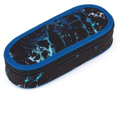 TOPGAL ETUI & Federmäppchen – Gepolstertes Federmäppchen für Schüler & Studenten, mit Zwippschluss, Gummischlaufen & Netzfach, 23×10×5cm (Blauschwarz) TOPGAL ETUI & Federmäppchen – Gepolstertes Federmäppchen für Schüler & Studenten, mit Zwippschluss, Gummischlaufen & Netzfach, 23×10×5cm (Blauschwarz)