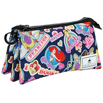Disney Prinzessinnen Fearless-Dreifach HS Federmäppchen, Mehrfarbig, 23 x 11 cm Disney Prinzessinnen Fearless-Dreifach HS Federmäppchen, Mehrfarbig, 23 x 11 cm