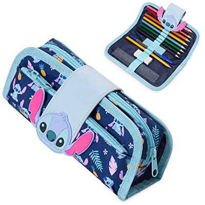 Disney Stitch Federmäppchen Mädchen Jungen, Federtasche Gefüllt mit Kawaii Schreibwaren für die Schule, Geschenk für Kinder Teenager Disney Stitch Federmäppchen Mädchen Jungen, Federtasche Gefüllt mit Kawaii Schreibwaren für die Schule, Geschenk für Kinder Teenager