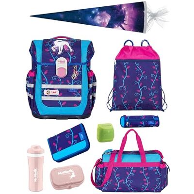 Familando McNeill Ergo Complete Schulranzen Set 10-teilig Lilly Einhorn/Unicorn Ergonomisch & 3-Fach verstellbar 1150g leicht mit 20L Volumen & Reflektoren Für Grundschule ab 1. Klasse Familando McNeill Ergo Complete Schulranzen Set 10-teilig Lilly Einhorn/Unicorn Ergonomisch & 3-Fach verstellbar 1150g leicht mit 20L Volumen & Reflektoren Für Grundschule ab 1. Klasse