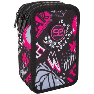 CoolPack XXL Federtasche Federmappe 3-Fach Schulstiftetui, dreifaches Federmäppchen, Federmäppchen für Mädchen, Jungen, Federmäppchen 44-teilig gefüllte Schüleretui 3-stöckig, Rock Star CoolPack XXL Federtasche Federmappe 3-Fach Schulstiftetui, dreifaches Federmäppchen, Federmäppchen für Mädchen, Jungen, Federmäppchen 44-teilig gefüllte Schüleretui 3-stöckig, Rock Star