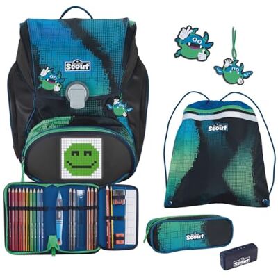 SCOUT Der echte Alpha Set Movie Star Blue Pixel Set 5-teilig, ca. 20 l Volumen, ca. 1.350 g Gewicht (ohne abnehmbare Elemente) SCOUT Der echte Alpha Set Movie Star Blue Pixel Set 5-teilig, ca. 20 l Volumen, ca. 1.350 g Gewicht (ohne abnehmbare Elemente)